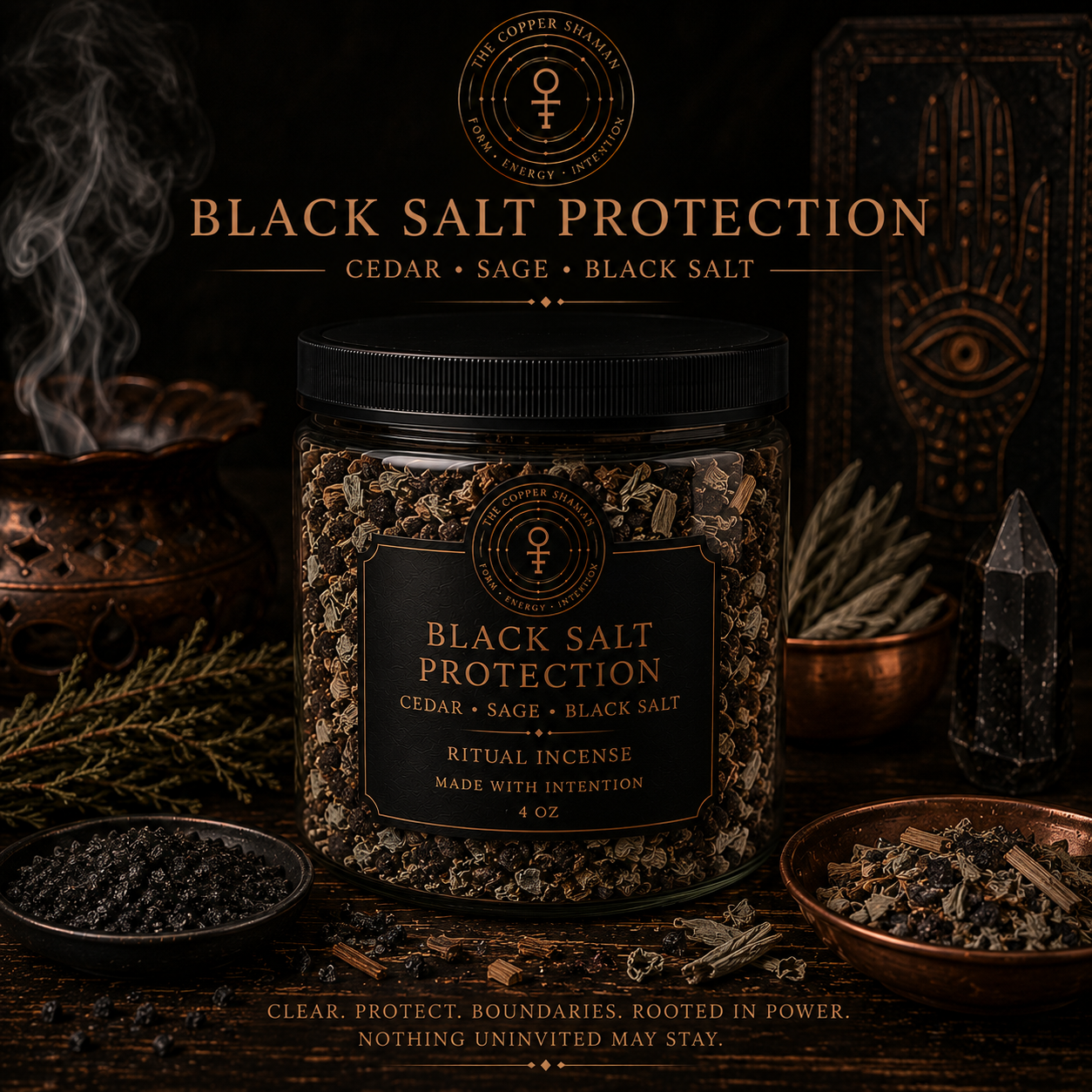 Black Salt Protection Loose Incese