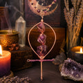 Chunky Amethyst Copper Ankh Necklace/Altar Piece