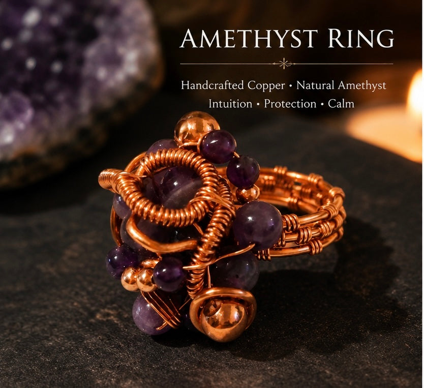 The Amethyst Caviar Ring