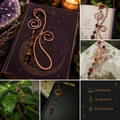Whimsical Copper and Crystal Bookmark/Altar Piece/Plant Decor