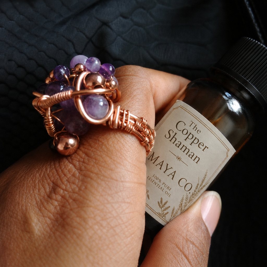 The Amethyst Caviar Ring