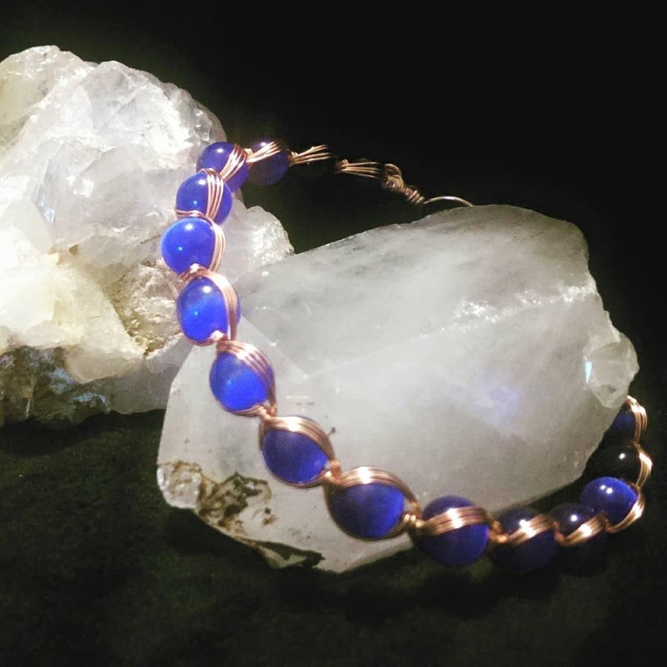 Trinity Wrap Crystal Beaded Bracelet
