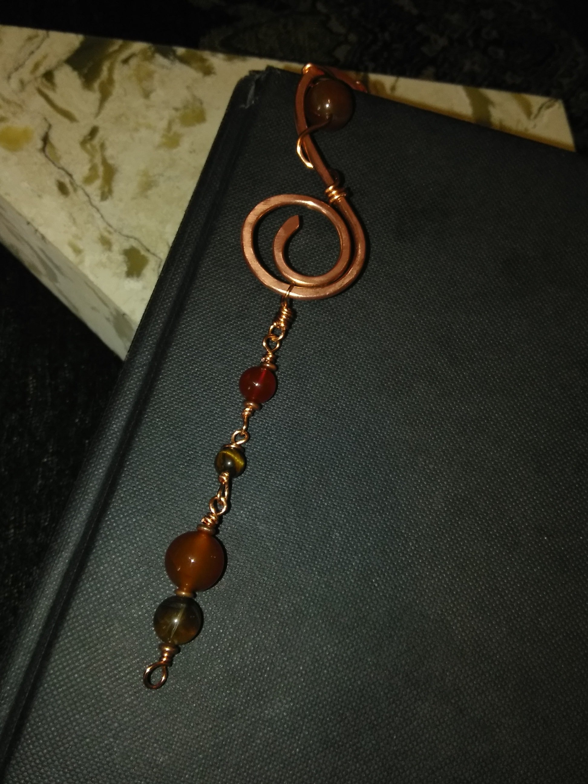 Whimsical Copper and Crystal Bookmark/Altar Piece/Plant Decor
