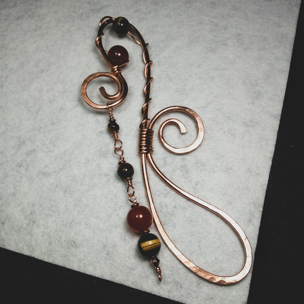 Whimsical Copper and Crystal Bookmark/Altar Piece/Plant Decor