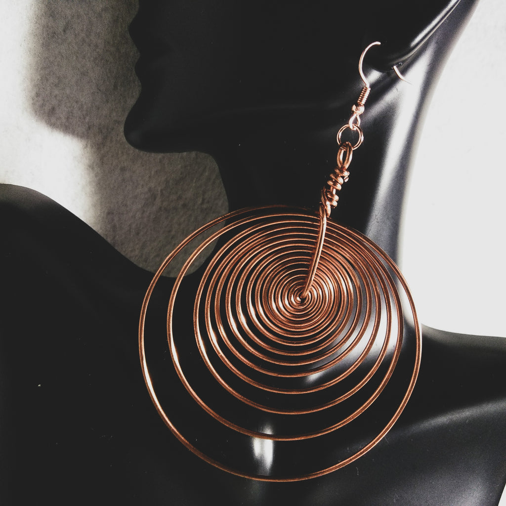 Infinity Spiral Earrings