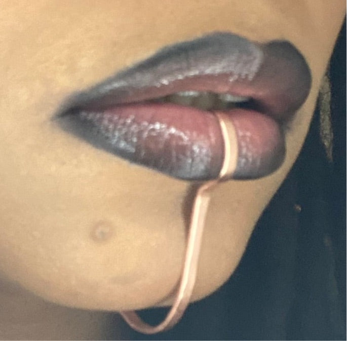 Tribal Copper Lip + Chin Cuff