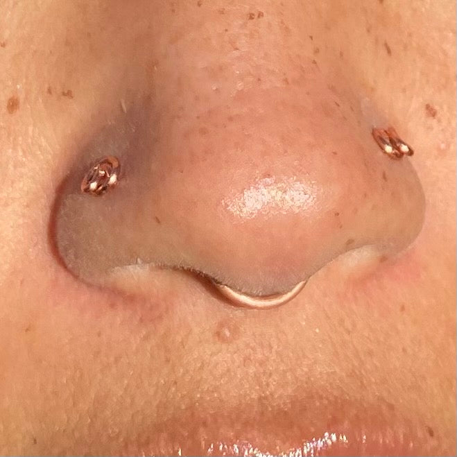 Tribal Copper Spiral Nose Rings(Real)