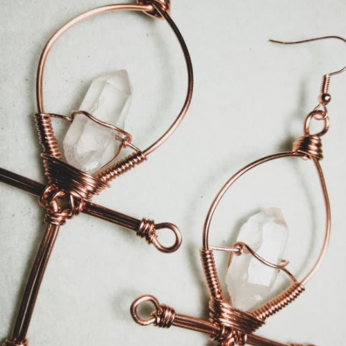 Ankh Earrings