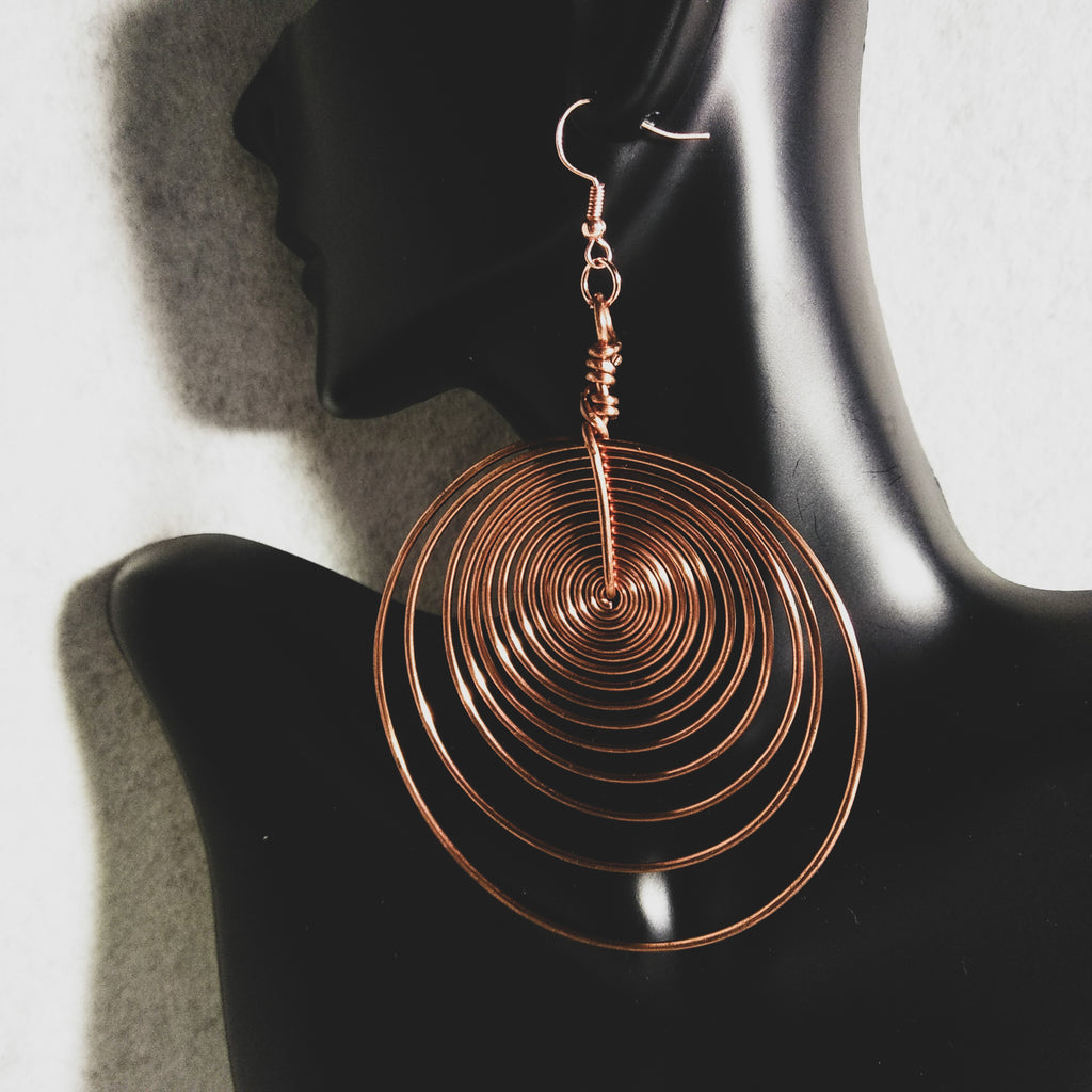 Infinity Spiral Earrings
