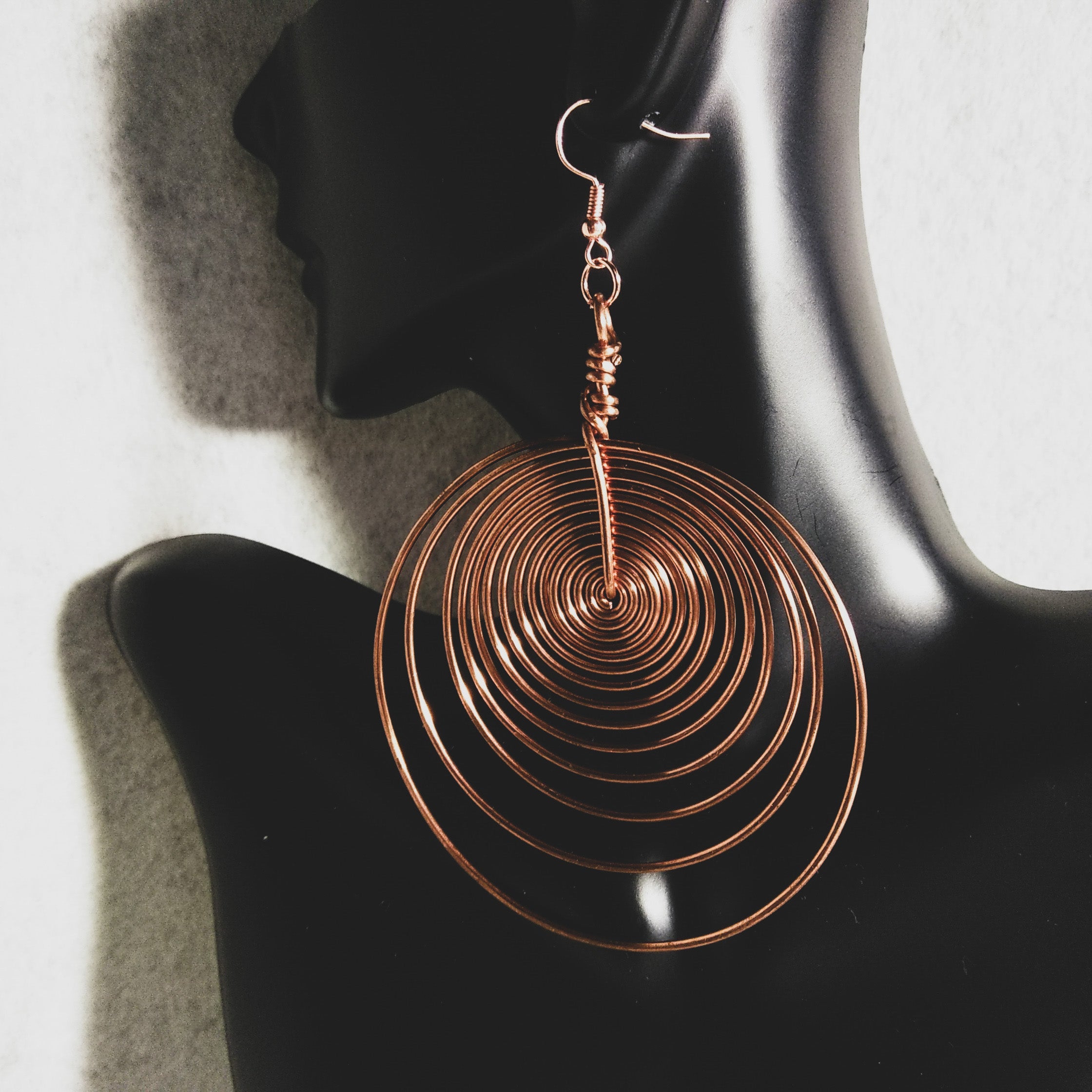 Infinity Spiral Earrings