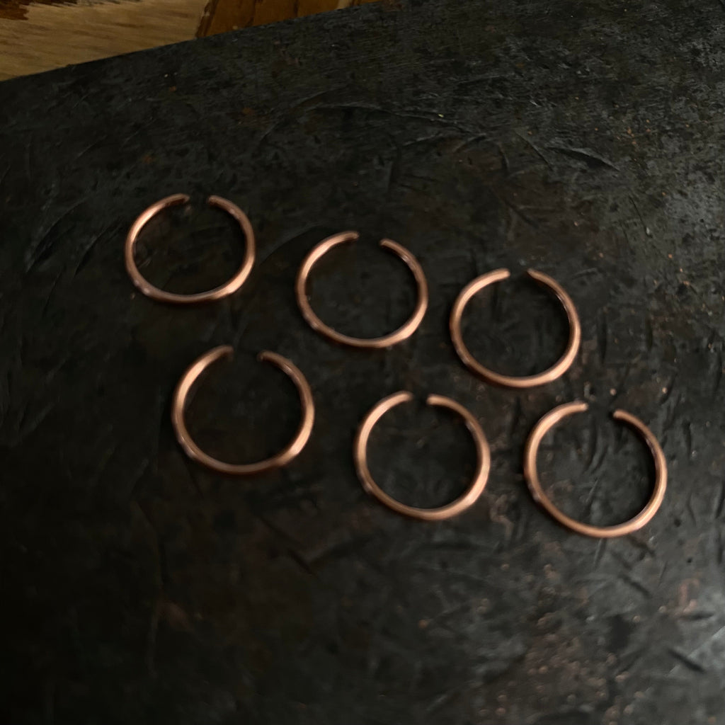 Tribal Copper Hoop Nose Rings Set(Real)